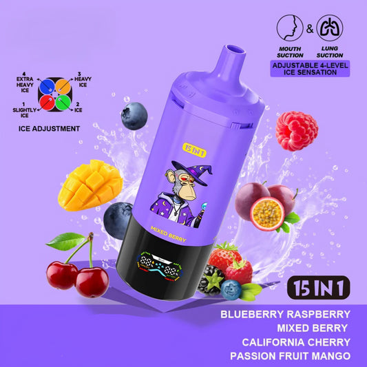 Puff 450000  Blueberry Raspberry - Mixed Berry - California Cherry - Passion Fruit Mango
