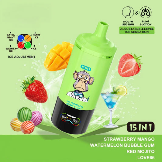 Puff 450000  Strawberry Mango - Watermelon Bubble Gum - Red Mojito - Love66