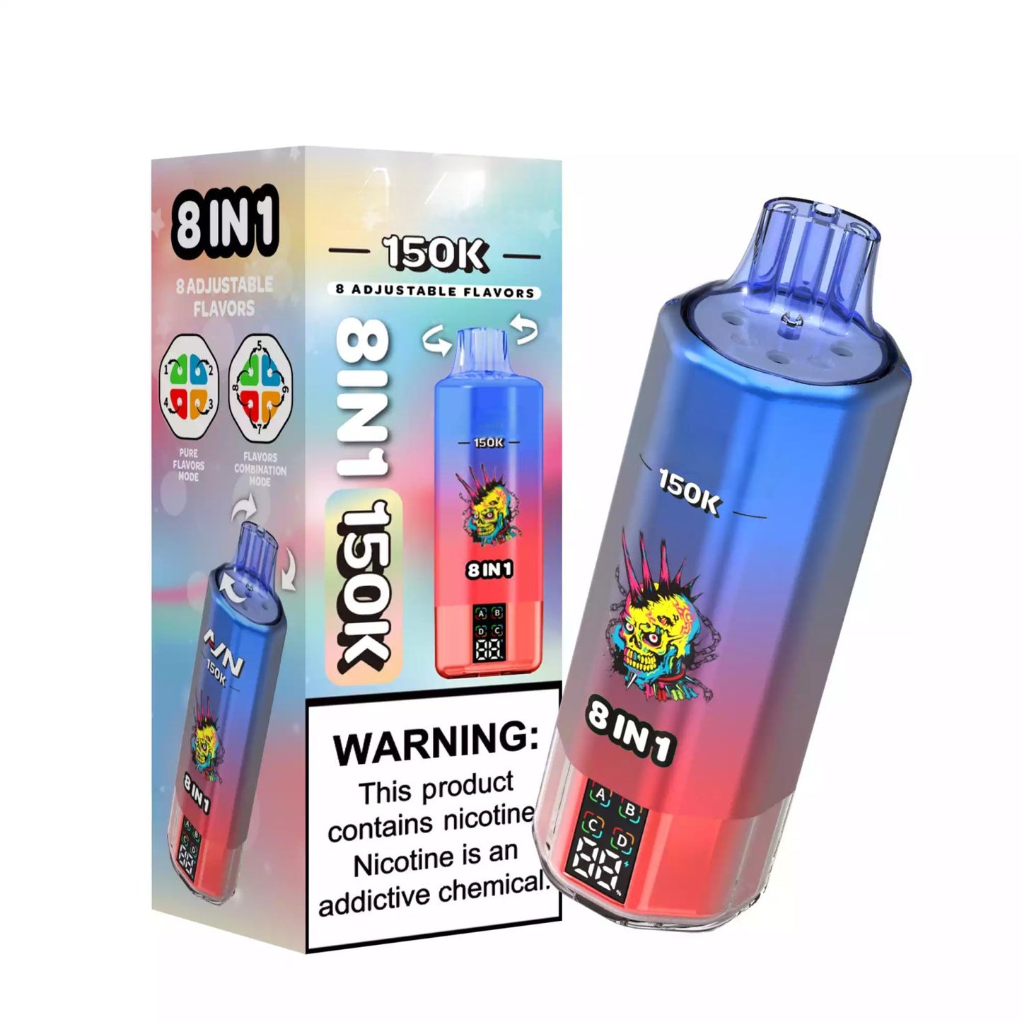 Puff 150000  Pineapple Coconut - Lemon Ice - Blueberry Ice - Energy Drink