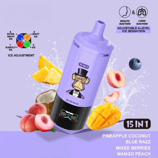 Puff 450000  Pineapple Coconut - Blue Razz - Mixed Berries - Mango Peach