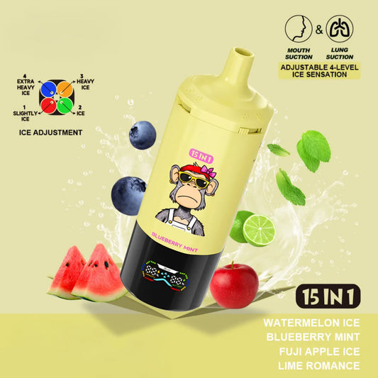 Puff 450000  Watermelon Ice - Blueberry Mint - Fuji Apple Ice - Lime Romance