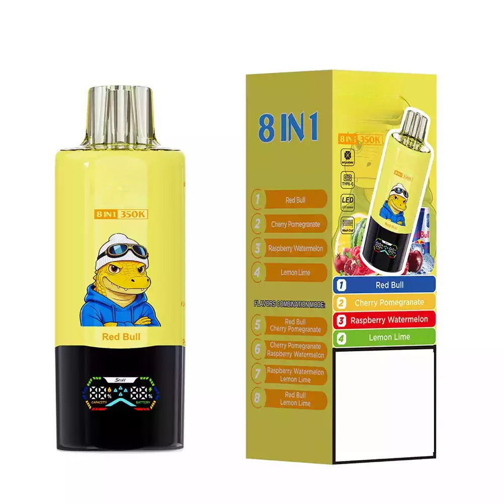 Puff 350000  Red Bull - Cherry Pomegranate - Raspberry Watermelon - Lemon Lime
